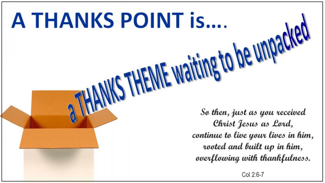 More than a Thanks Point