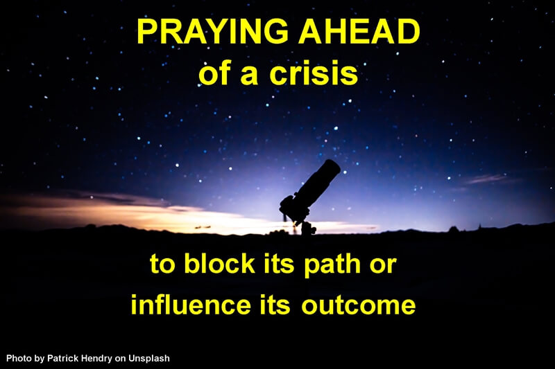 Praying ahead