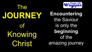 The Journey of Knowing Christ